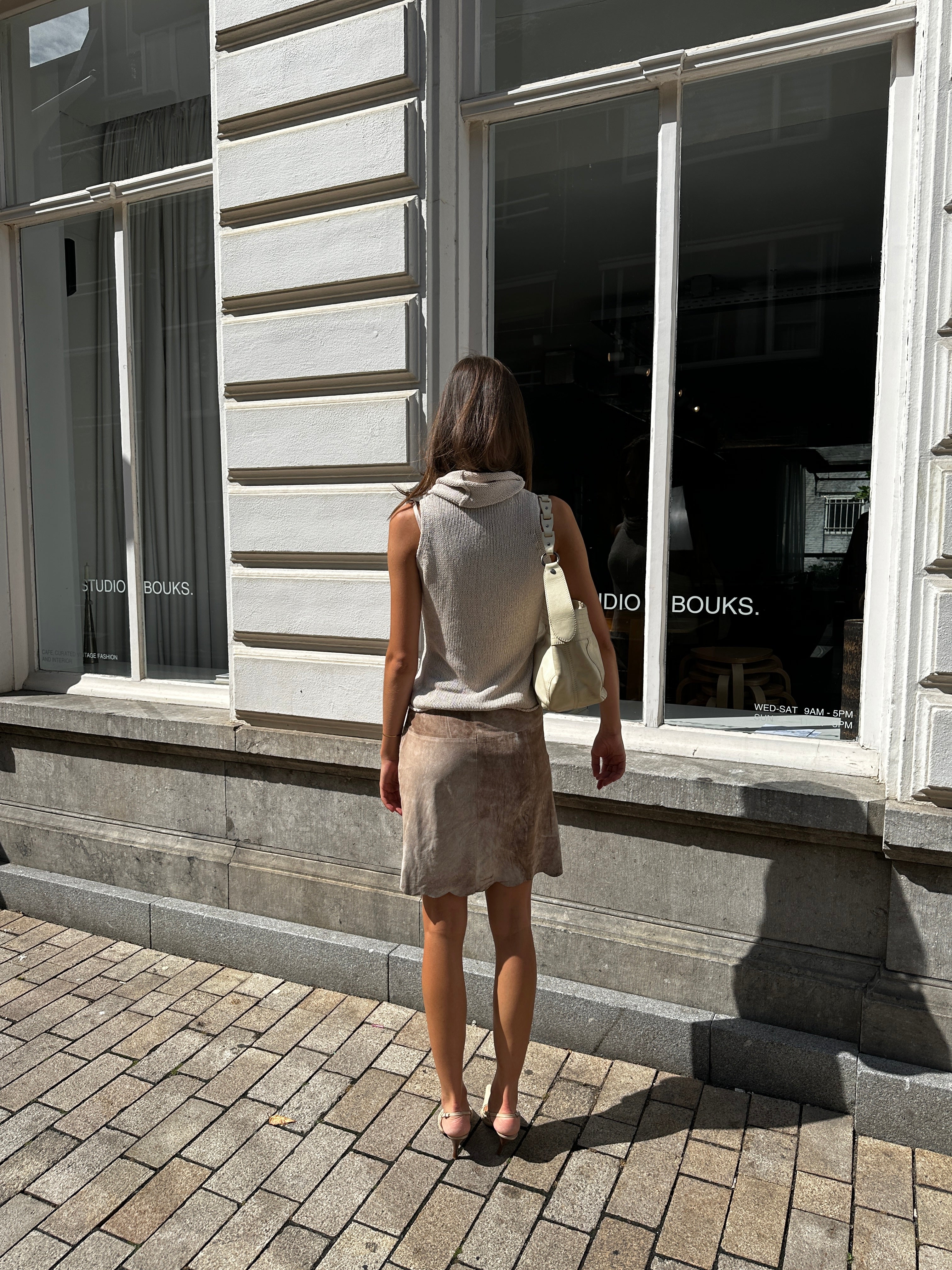 SUEDE SKIRT