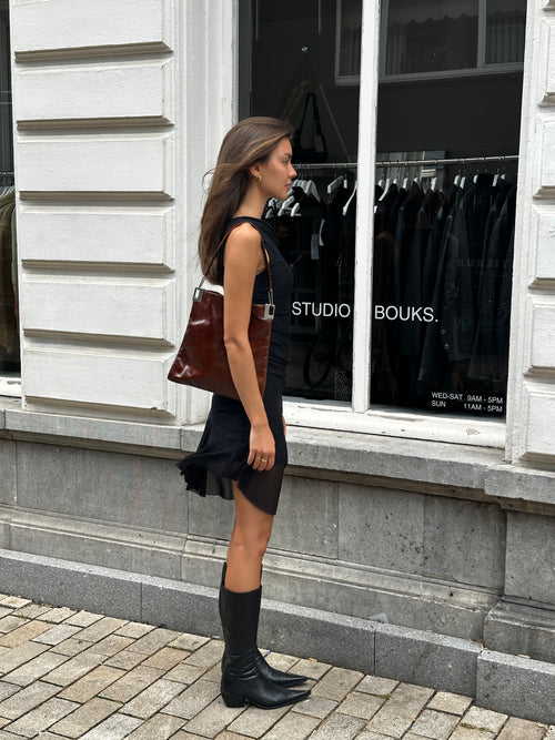 BROWN LEATHER BAG