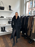 SUEDE FUR COAT