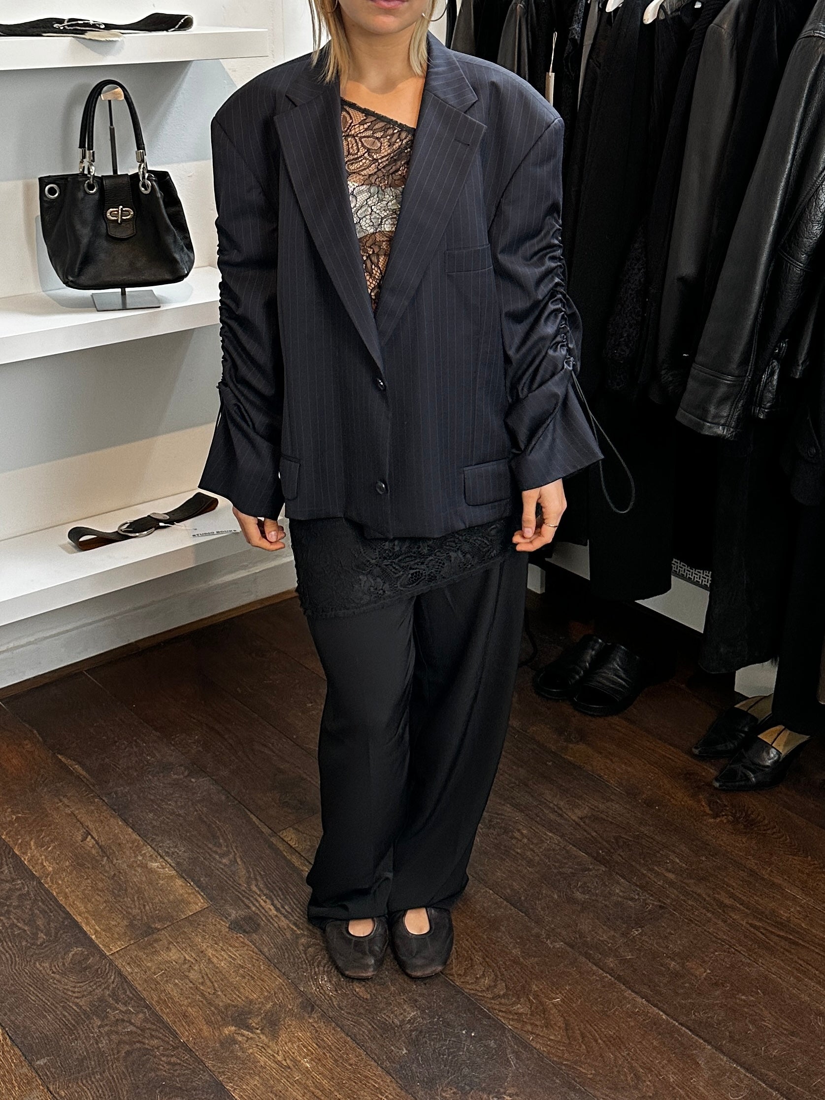 CROPPED SLEEVE BLAZER