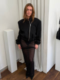 CROPPED ZIPPER BLAZER